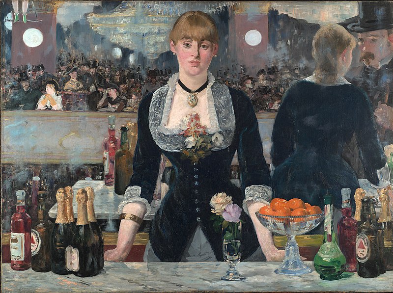 Edouard Manet. Il bar delle Folies Bergère. 1881-1882. Olio su tela, 96×130 cm, Courtauld Institute of Art, Londra