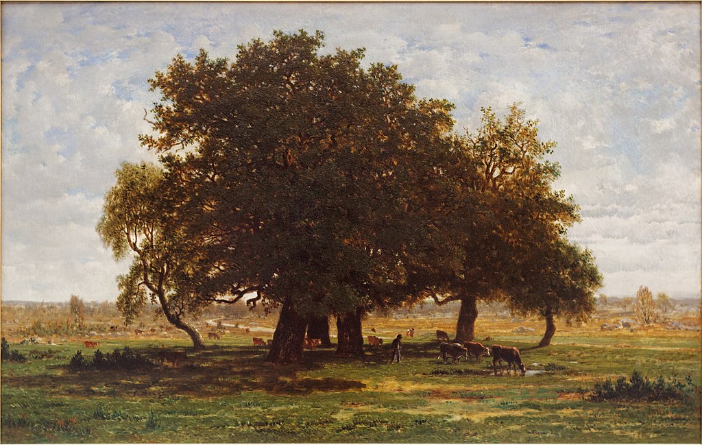 Theodore Rousseau. Grande quercia, Apremont. 1850-52. Olio su tela. Parigi, Louvre
