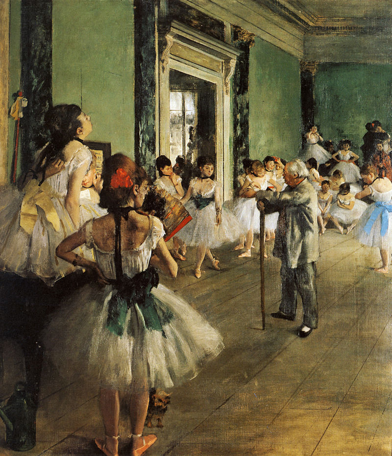 Edgar Degas. La classe di danza. 1874. Olio su tela. Parigi, Museo d'Orsay