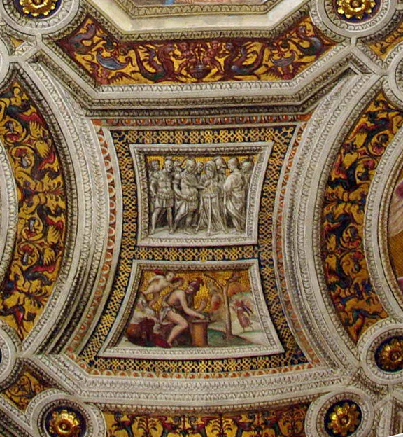 Giovan Antonio Bazzi, Detto Sodoma. Stanza della Segnatura, Decorazioni della volta. Dett: 1508. Affresco. Roma, Vaticano.